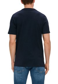 s.Oliver MIT FRONTPRINT - T-Shirt print - navy