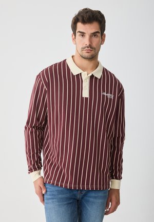 HEAVYWEIGHT STRIPE OVERSIZED POLO - Polo marškinėliai - port royale