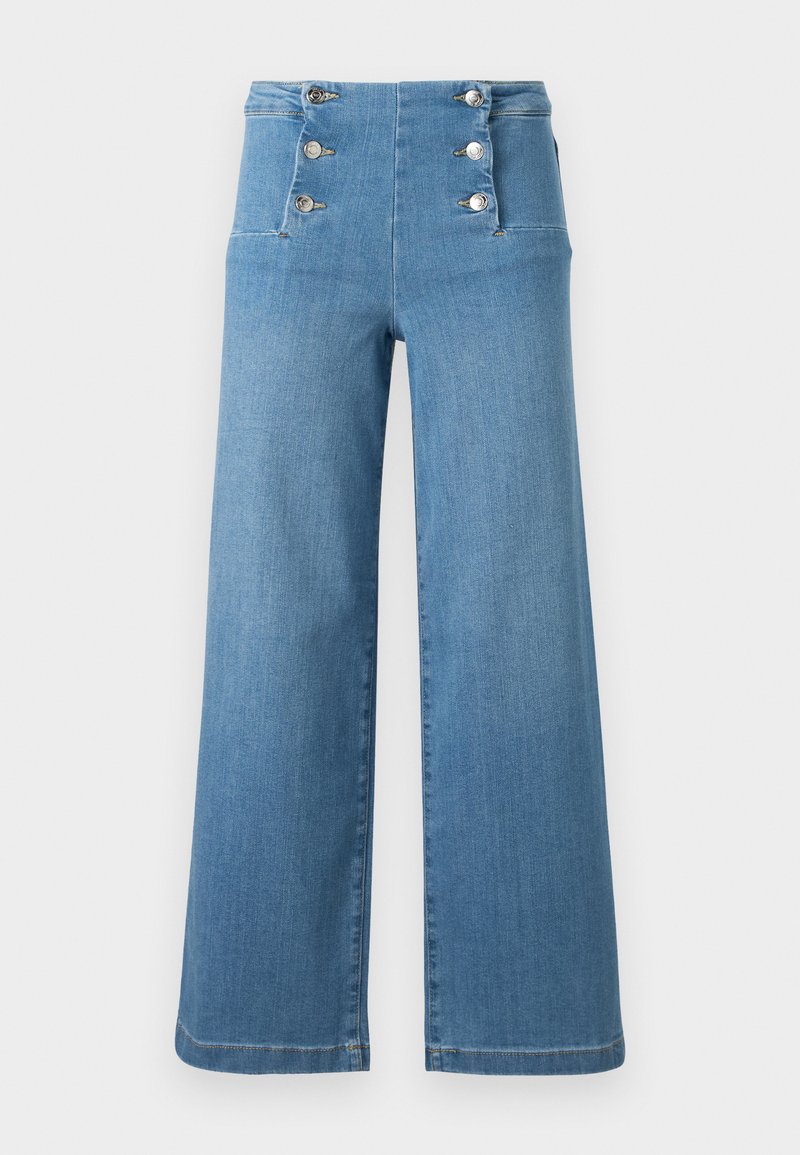 ONLY ONLNEW MADISON - Wide Leg - light blue denim/denim bleu gris ...