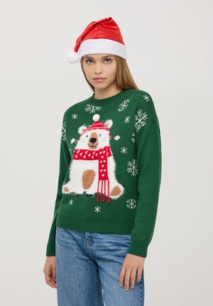 Terranova CON ORSETTO PELOSO E PON  - Maglione - verde