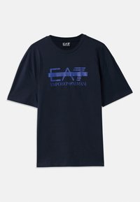 TRAIN LOGO TEE - Marškinėliai su spaudiniu - blue
