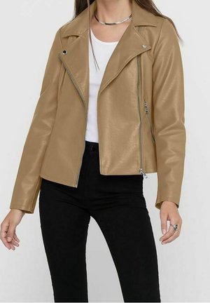 Veste en similicuir - beige