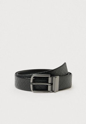 ROUND BUCKLE SMOOTH - Diržas - black/gunmetal-coloured