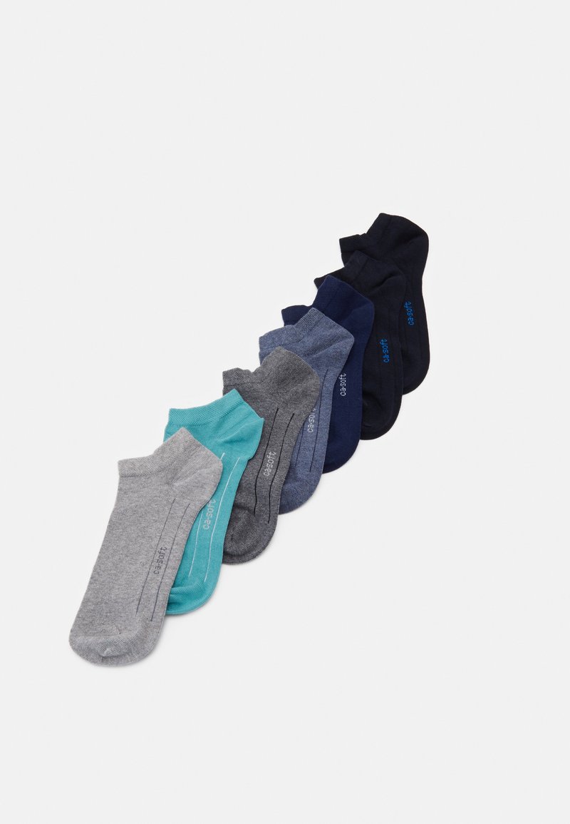 camano SOFT SNEAKER UNISEX 7 PACK - Ponožky - bristol blue mix