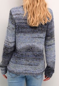 Cream Stickad tröja - blue