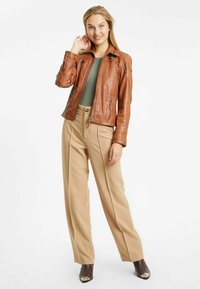 Gipsy by Mauritius GWCARLEY LAJORV - Lederjacke - cognac