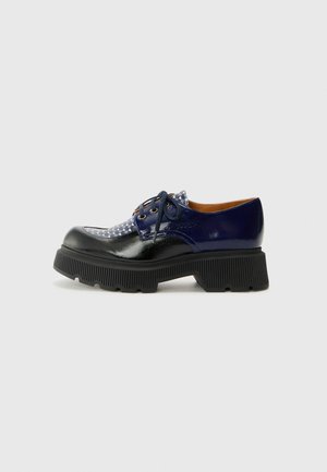 QAMBA47 - Sportlicher Schnürer - timbal blue/sucre navy