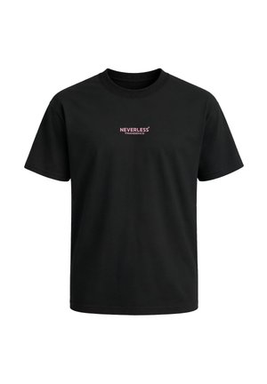 Neverless, HERREN T-SHIRT - KIRSCHBLÜTEN - OVERSIZED RELAXED FIT PRINTSHIRT - T-Shirt print - schwarz