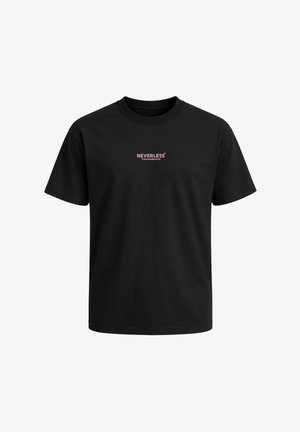 Neverless, HERREN T-SHIRT - KIRSCHBLÜTEN - OVERSIZED RELAXED FIT PRINTSHIRT - T-Shirt print - schwarz
