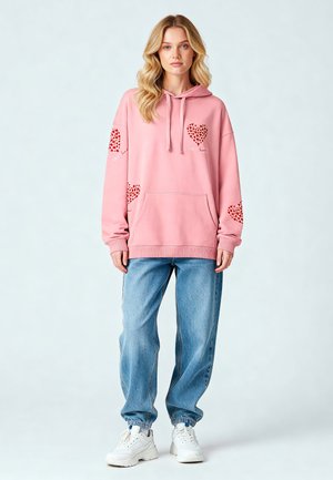 TOO SWEET PRINT OVERSIZED - Hoodie - pink