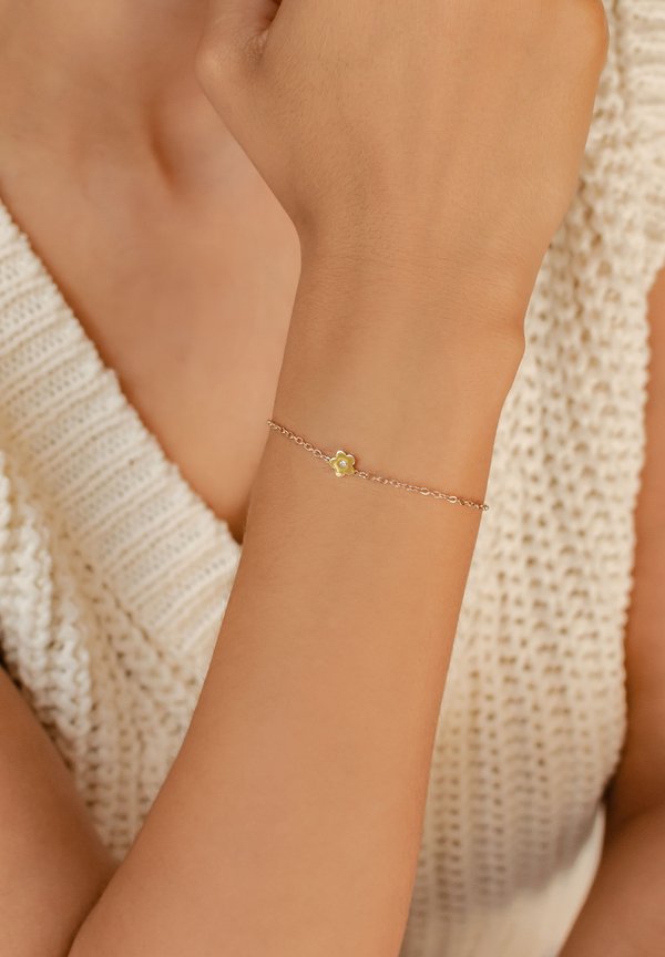 FLOWER - Armband - rosegoldfarben