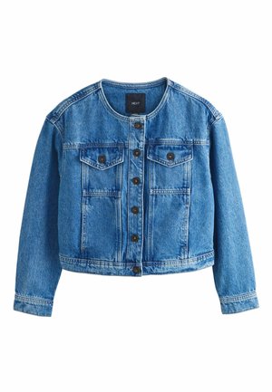 REGULAR FIT - COLLARLESS - Spijkerjas - denim dark blue