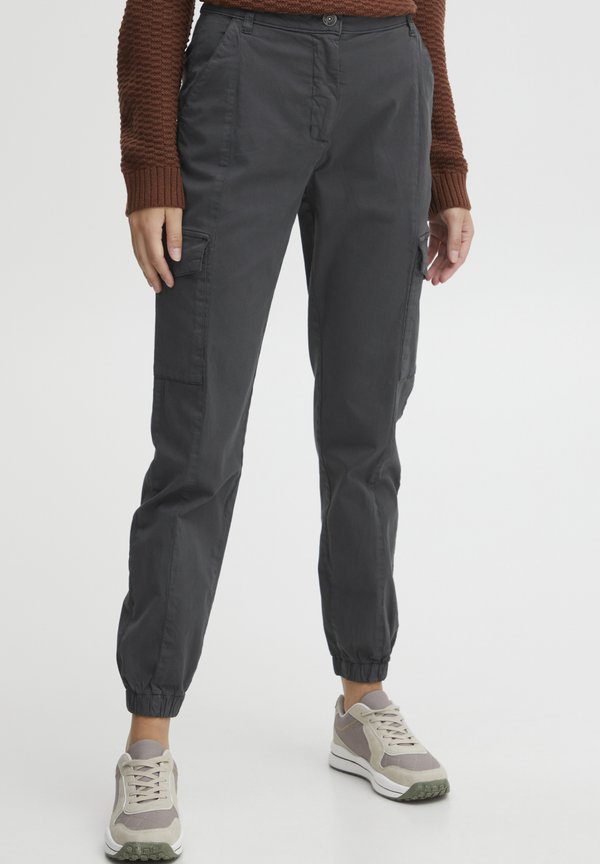 OXCOCO REGULAR FIT - Cargo trousers - ebony