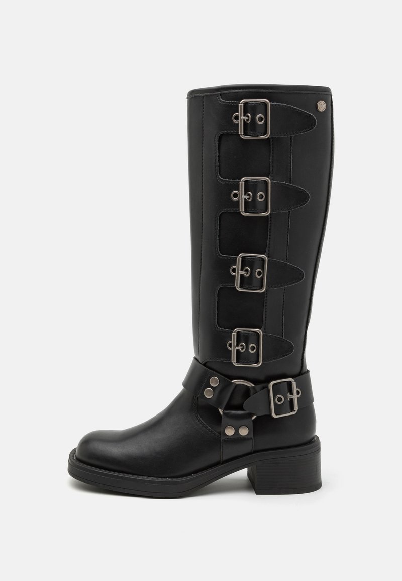 XTI Botas con plataforma - black