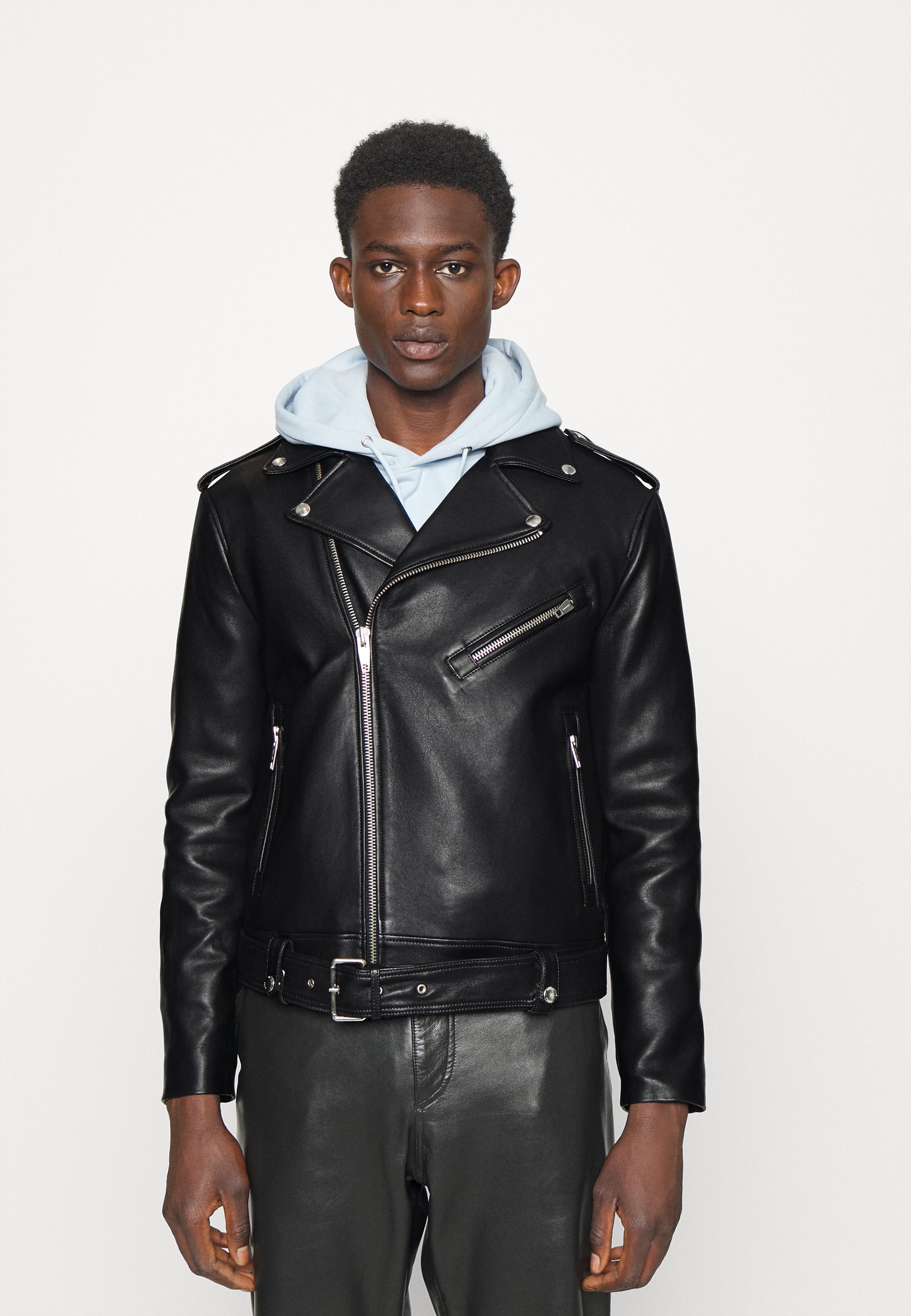 Kooples JACKET - Leather jacket - black 