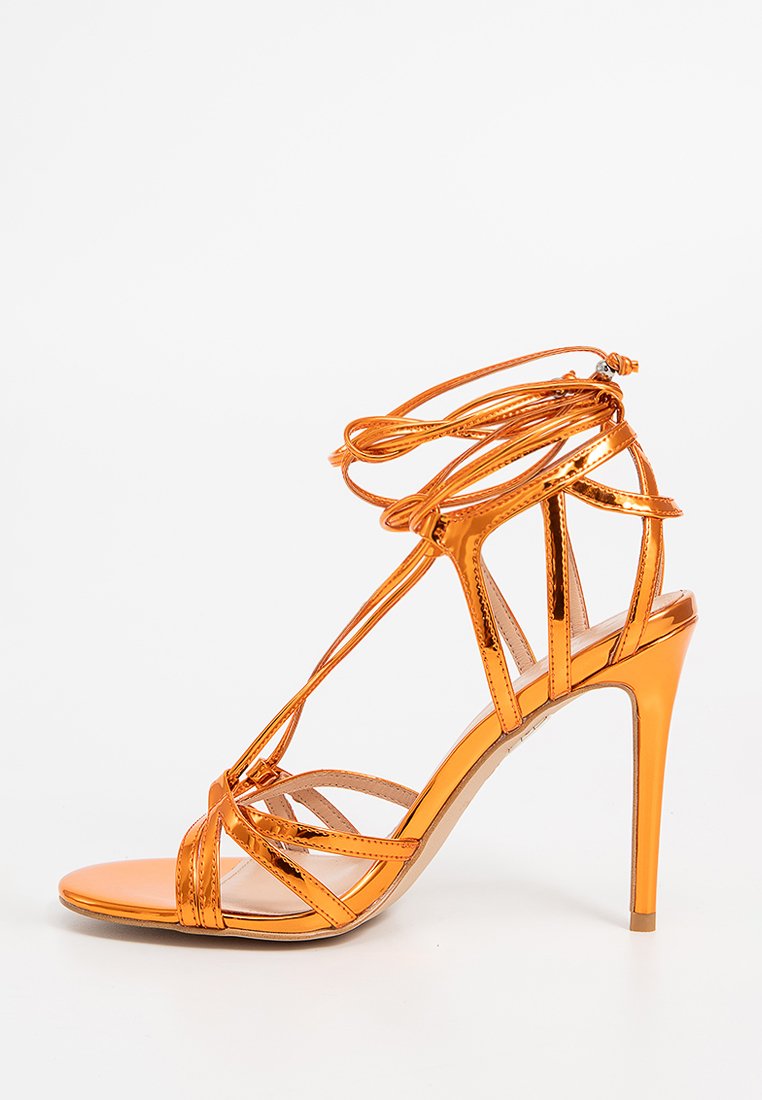 pinko Sandalen met hoge hak oranje pinko Sandalen met hoge hak oranje
