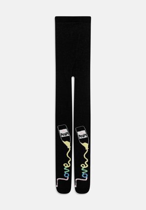 FLOATING LOVE - Collants - black