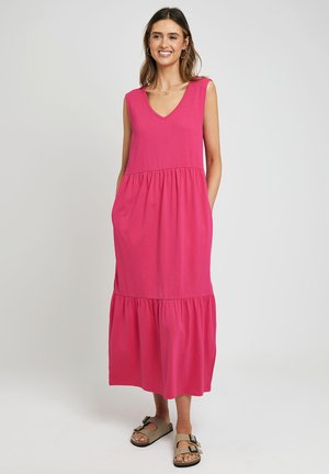 BYERS TIERED - Vestito di maglina - pink