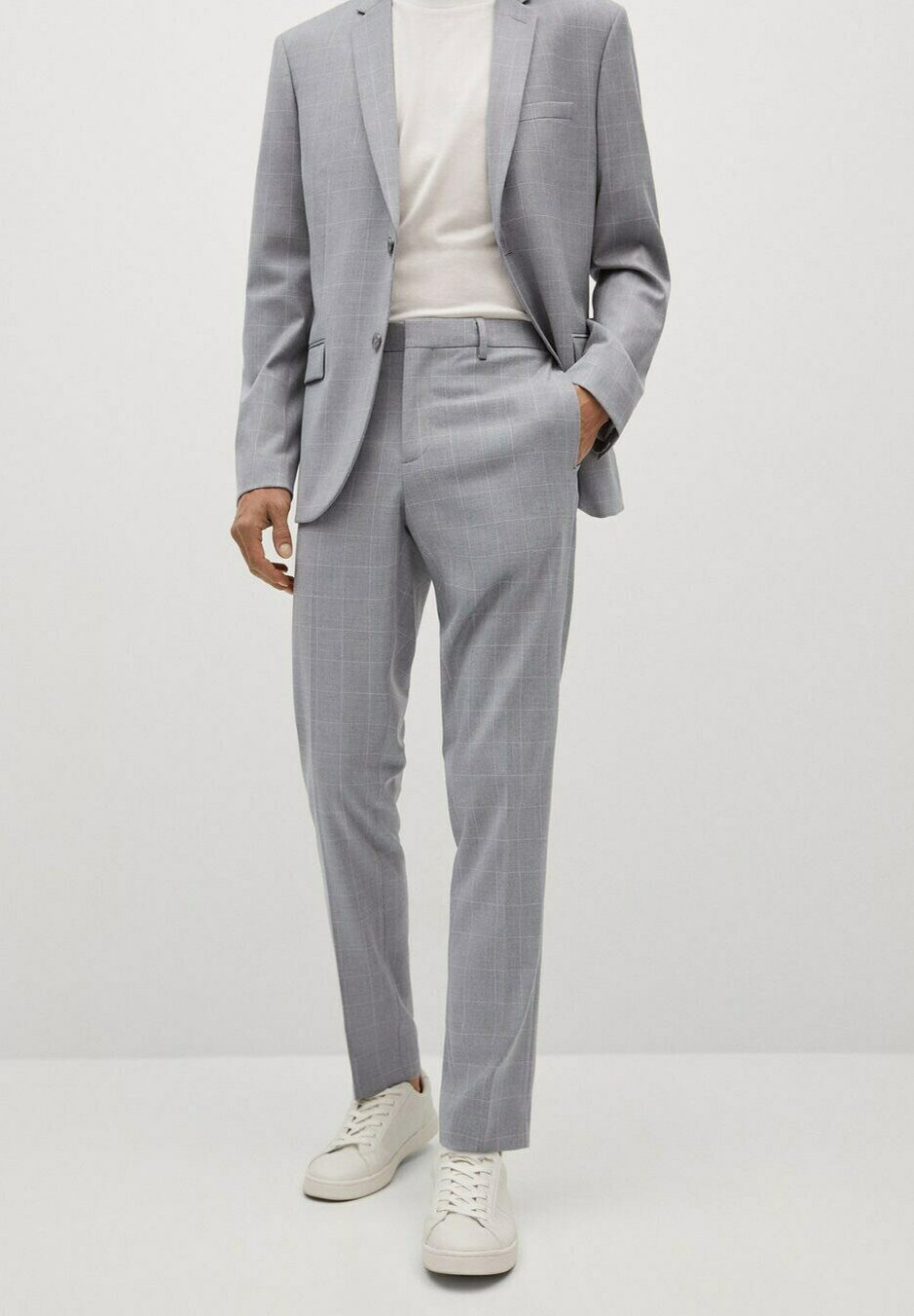 Uomo KARIERTE SUPER SLIM FIT - Pantaloni eleganti Uomo KARIERTE SUPER SLIM FIT - Pantaloni eleganti