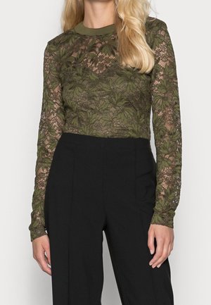 Langarmshirt - olive