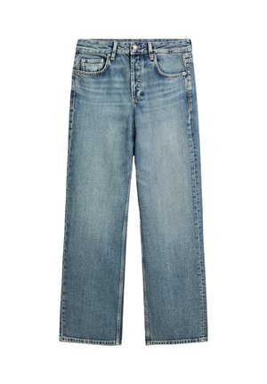 Massimo Dutti, MID-WAIST WIDE-LEG JEANS - Straight leg jeans - blue denim