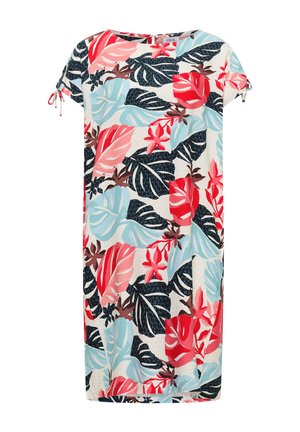 Cecil, KNEE-LENGTH DRESS WITH CAPSLEEVES - Vestido camiseta - light alabaster white