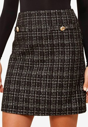 Friends Like These WITH BUTTON DETAILING - Pouzdrová sukně - black white