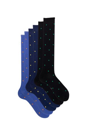 6-PACK ELEGANT GIFT BOX - Knee high socks - pois assortment