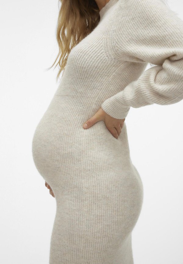 VMMVILLA O NECK  - Jumper dress - birch melange3