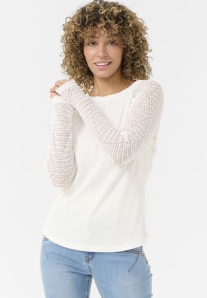 Cream CRLARISA - Long sleeved top - snow white