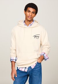 Tommy Jeans ENTRY GRAPHIC HOODIE UNISEX - Sudadera - newsprint
