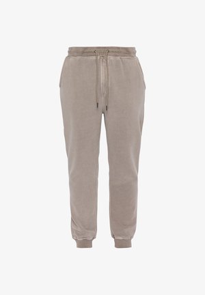 Schott PANTALON DE SURVÊTEMENT EFFET DÉLAVÉ - Træningsbukser - taupe