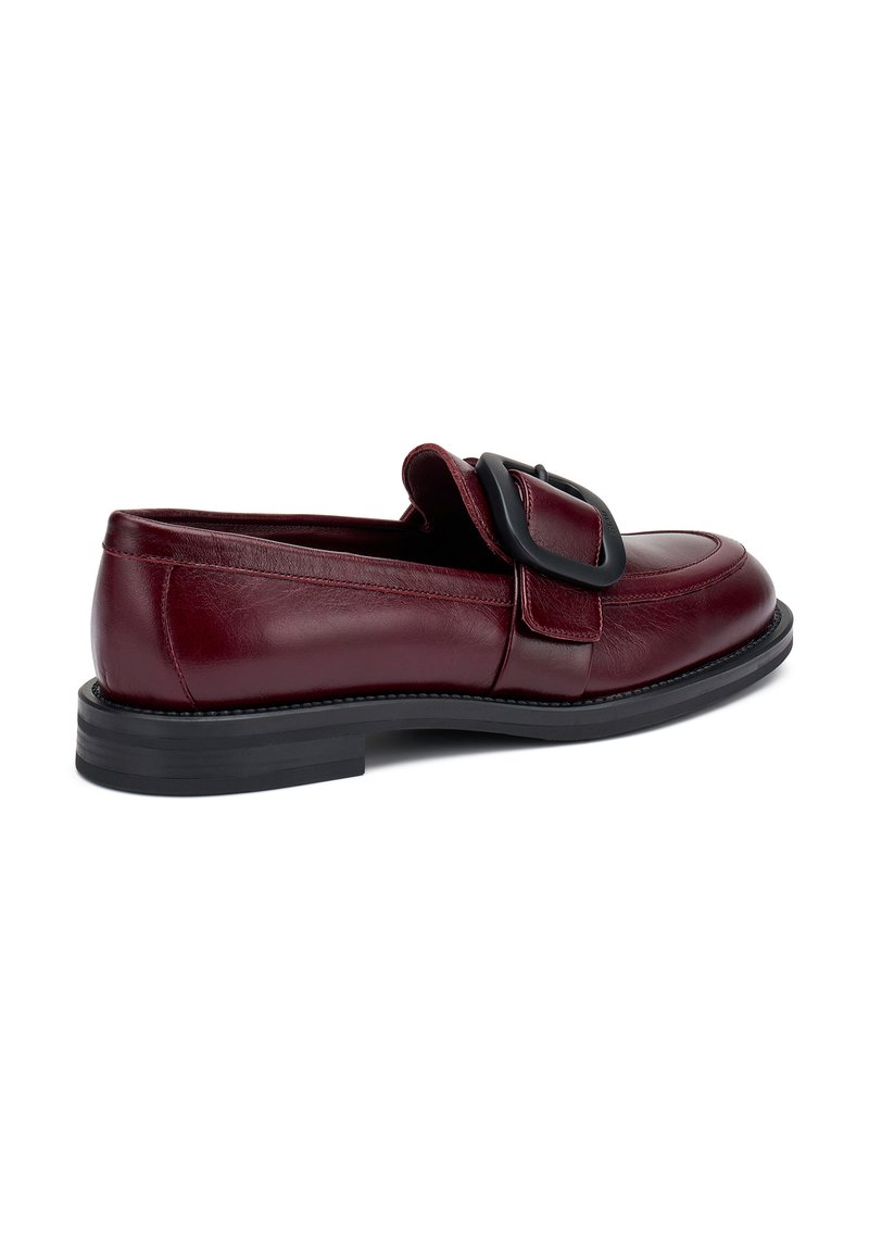 FRAU Mocassini donna in pelle lucida bordeaux con zappine Frau 90Q7