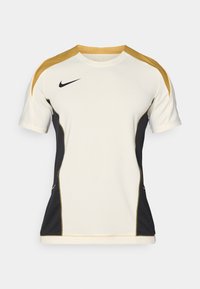 TOP - Sport T-Shirt - pale ivory/black/jersey gold