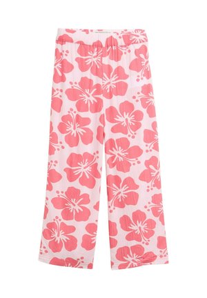 WIDE LEG - Broek - big pink flower
