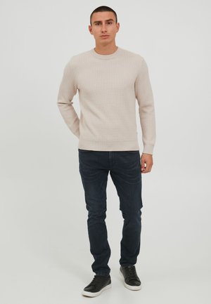 Casual Friday KARLO STRUCTURED CREW NECK KNIT - Pulóver - light sand