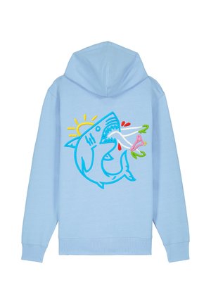 SHARK - Felpa con zip - blue