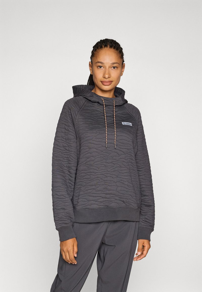 Columbia PFG OPEN WATER™ QUILTED HOODIE - Kapuzenpullover - shark