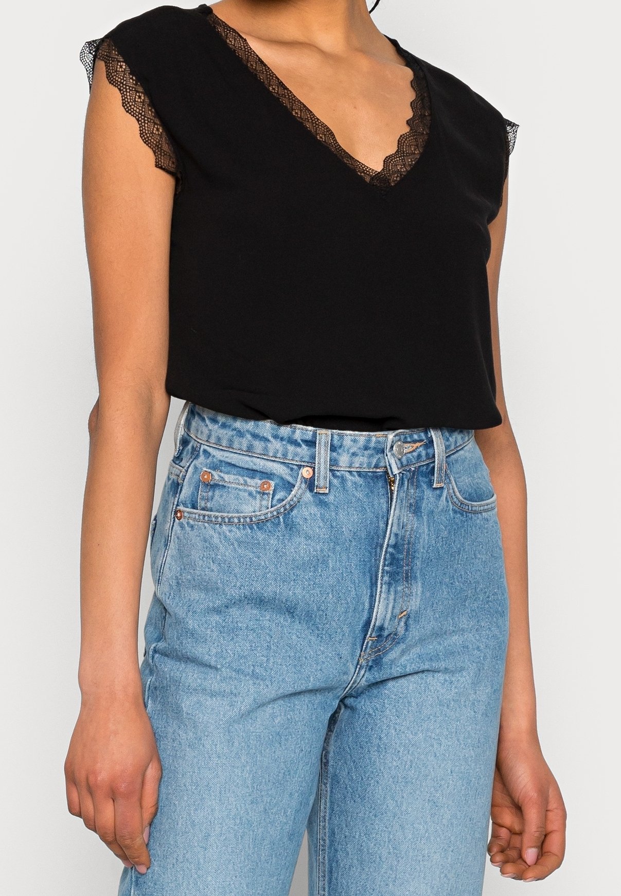 ONLY Blouse - black - (Pre-owned) - Zalando