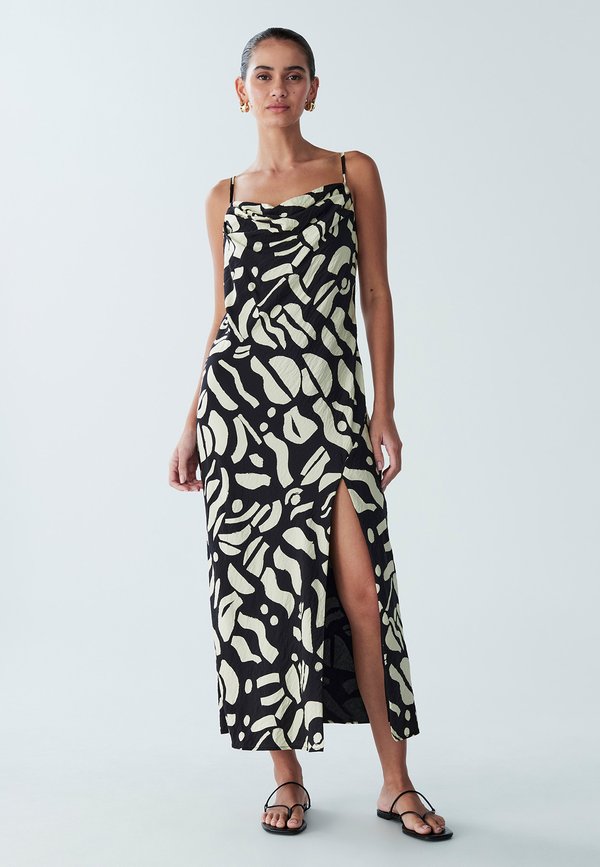 YORK - Maxikleid - abstract strokes