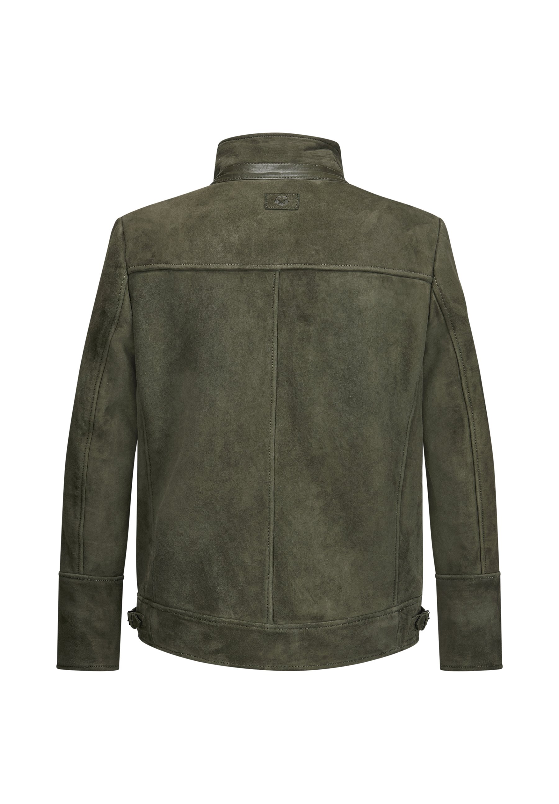 Milestone MSCAMINO - Leather jacket - dunkelgrün/dark green - Zalando