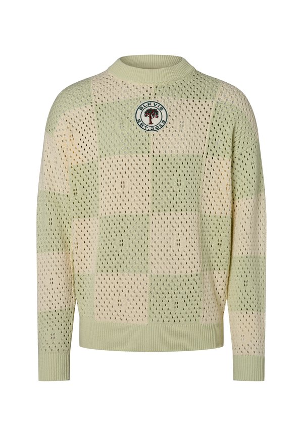 Strickpullover - lind ecru