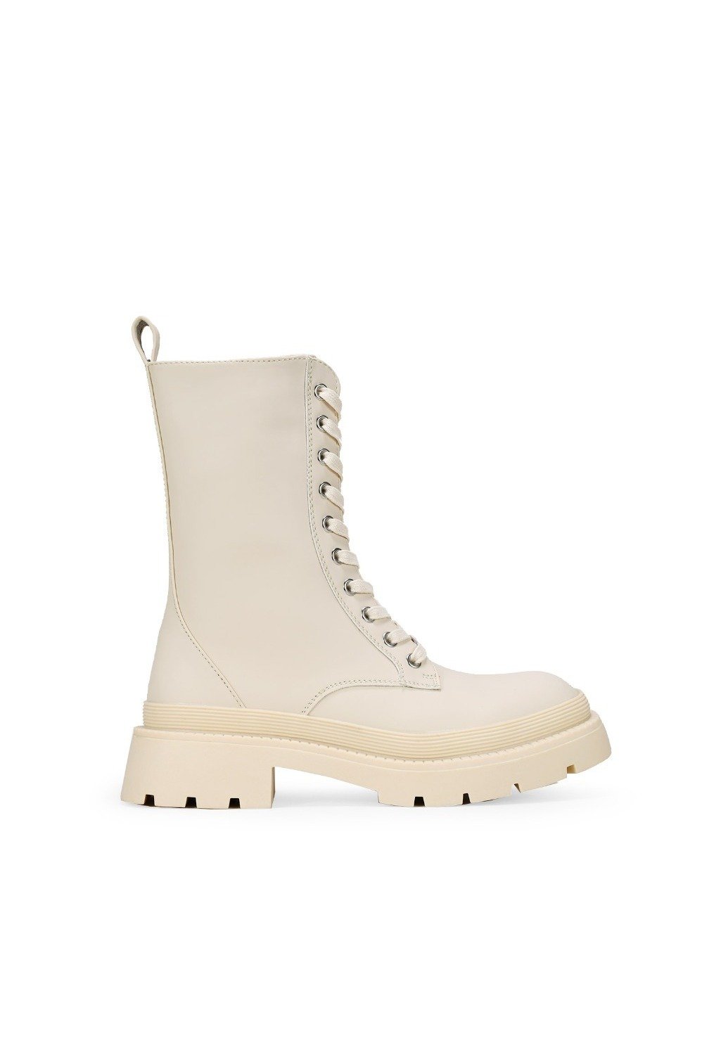Bosanova ENGOMADAS CON CORDONES - Botas con cordones - beige - Zalando.es