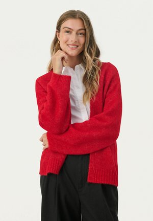Part Two RASTINA - Strickjacke - salsa
