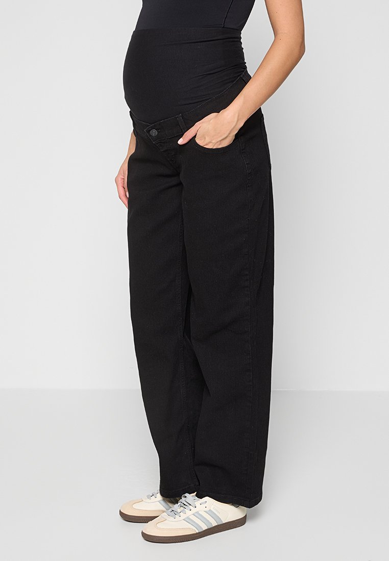 Vero Moda Maternity Relaxed fit jeans zwart