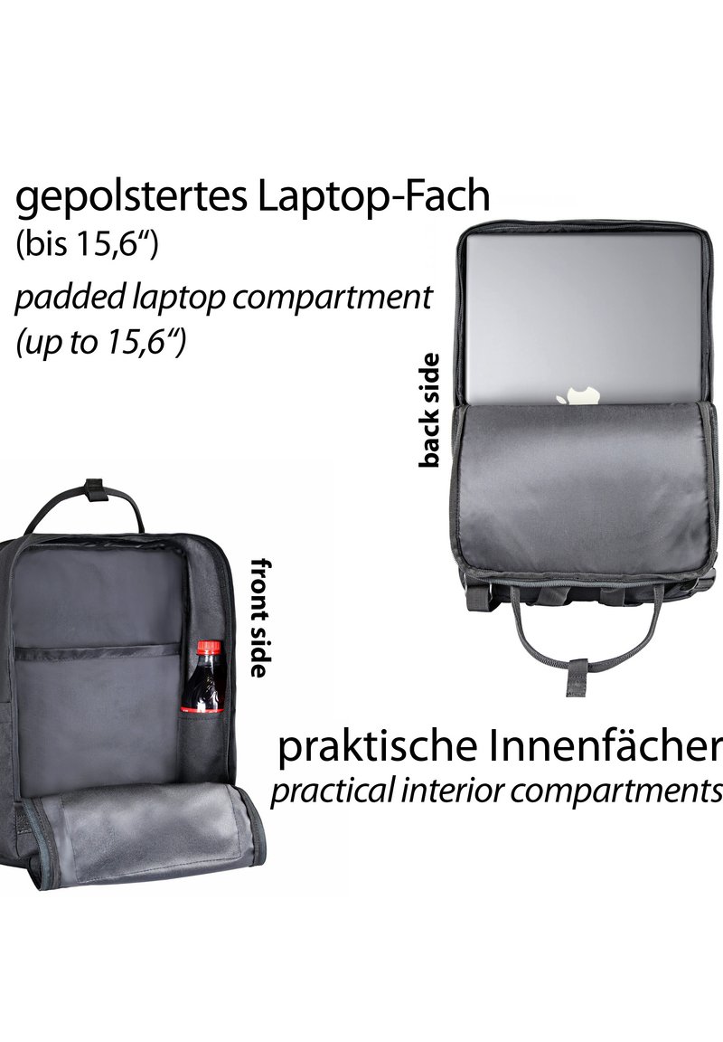 Variosports Reiserucksack Handgepack Ryanair 40 25 cm Rucksack Schwarz Black Zalando De