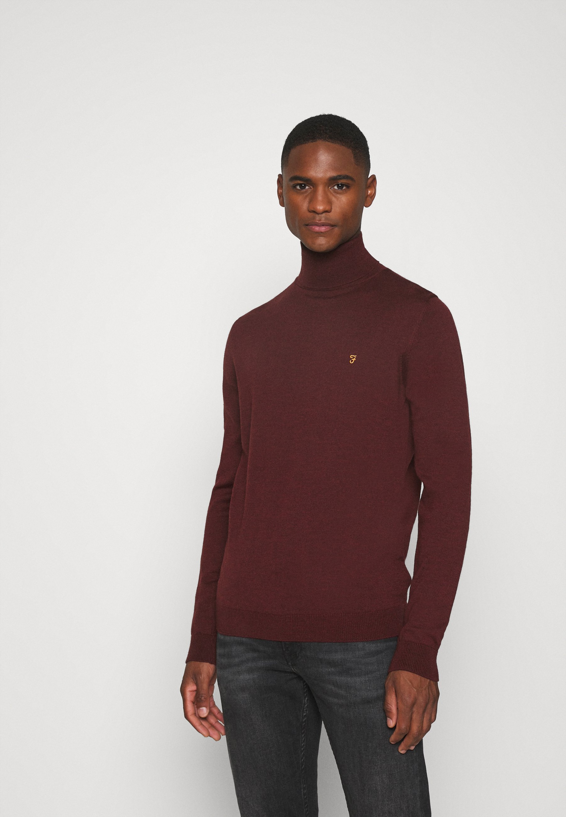 Farah GOSFORTH ROLL NECK EXTRA Strikkegenser farah Farah GOSFORTH ROLL NECK EXTRA - Strikkegenser - rich grey