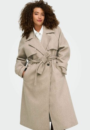 ONLY Carmakoma, TRENCHCOAT CARLAURA TRENCHCOAT - Trench - simply taupe