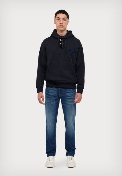 Emporio Armani FELPA - Mikina s kapucňou - blu navy