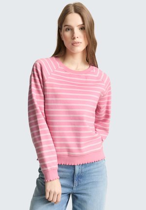 STRIPED RAGALN - Sweater - pink/white stripe